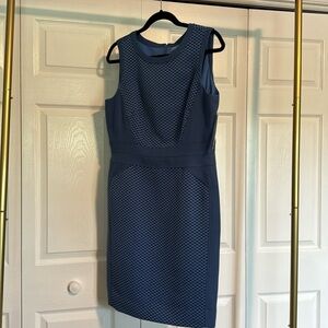 Antonio Melani blue and black woven dress Size 12 NWT